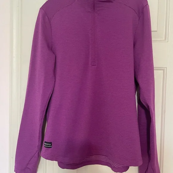 Women's Purple Quarter-Zip Top - Picture 2 of 10
